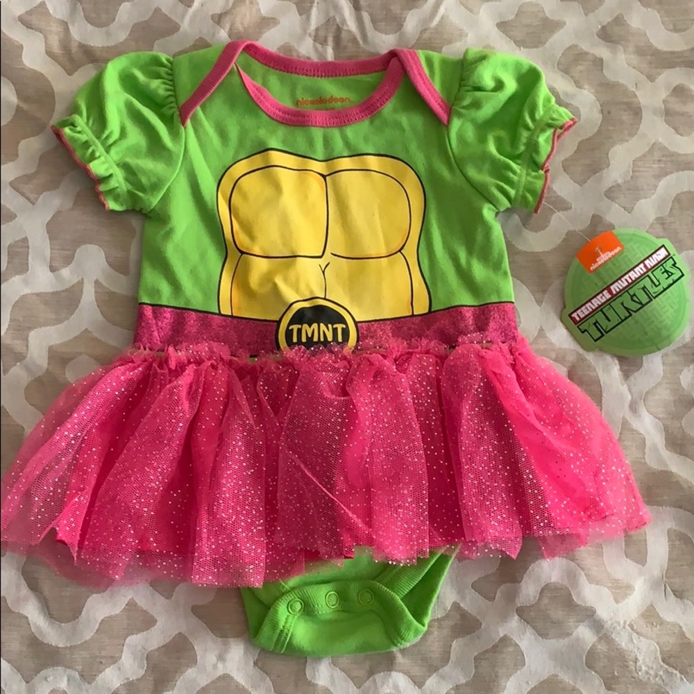 *{BRAND NEW}* 0-3M Girl Ninja Turtle Onesie